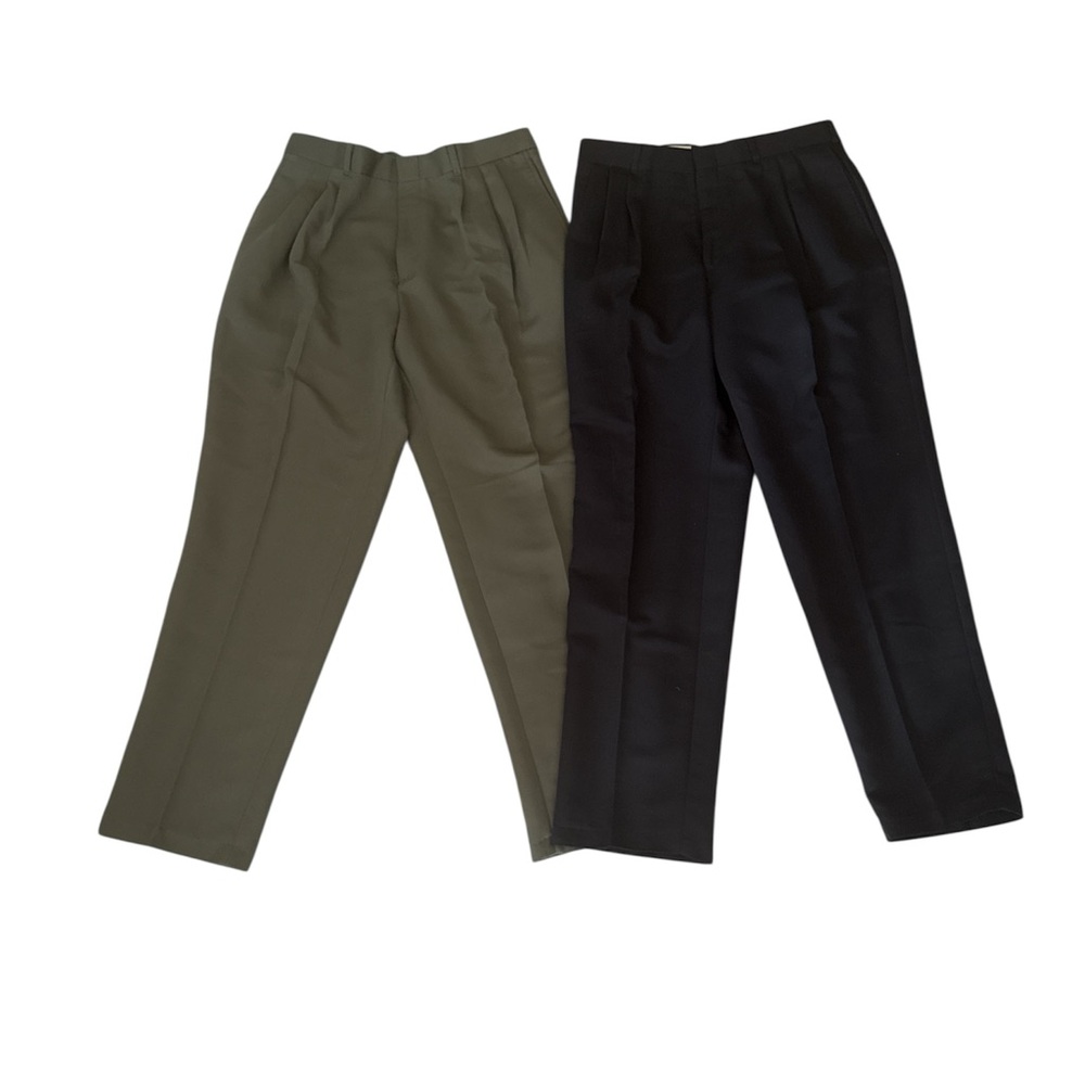 City Streets Men's Bundle 2 Chinos in Black and Olive size 33x30